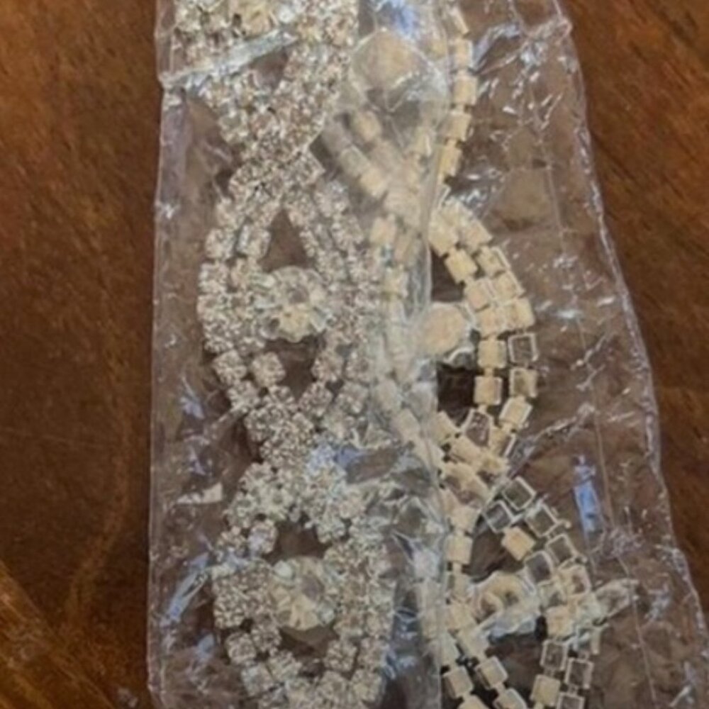 Lulus Famous Behavior Silver Sequin Mini Cocktail Rhinestone Strap Dress #0333 - Picture 11 of 11